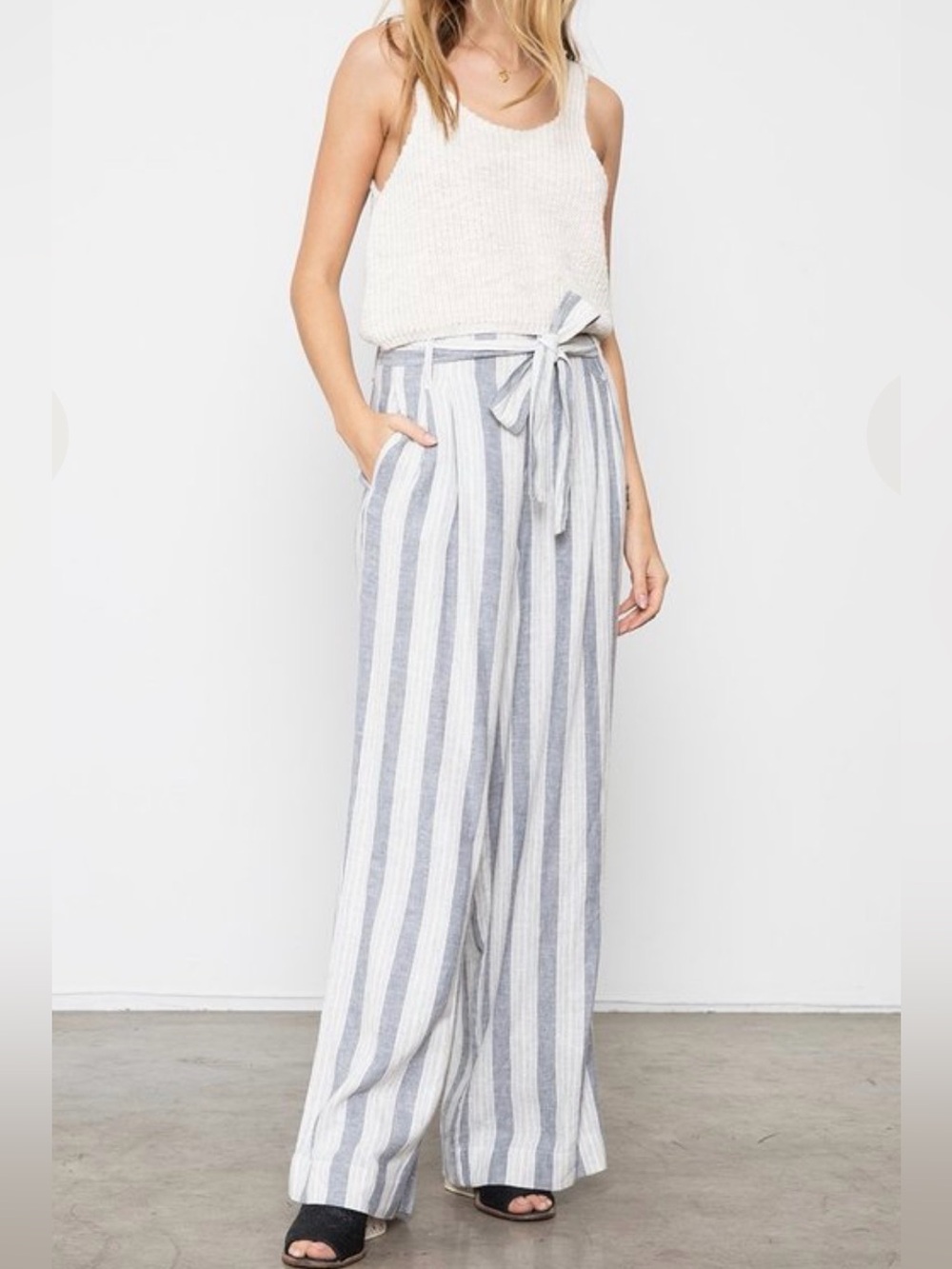 Rails Jess Laguna stripe linen blend pants